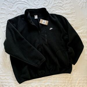 BRAND NEW WITH TAGS!  NIKE Sherpa fleece full zip jacket.